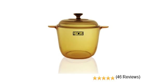 VISIONS - Olla de Vidrio Pyroceram, con Tapa de Vidrio, de 3,5 ...