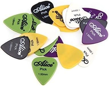 Noviame(TM)Hot Sell Guitar and Bass Practice Plectrum Alice 1.50mm Smooth Nylon Guitar Picks Plectrums