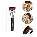 Makeup Brush, Oval Toothbrush Curve Foundation Brush, Flat Contour Makeup Brush, Brush Cleaner Washing Brush Glove Scrubber Board, Flawless Cosmetic Sponge Puff - 5 PCS Makeup Tools By Lizber