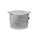 Extra Large Cotton Rope Storage Baskets Woven Toy Basket for Nursery, Grey Wicker Basket for Fabric, Round Baby Diaper Laundry Basket with Handles, Blanket Bins for Living Room