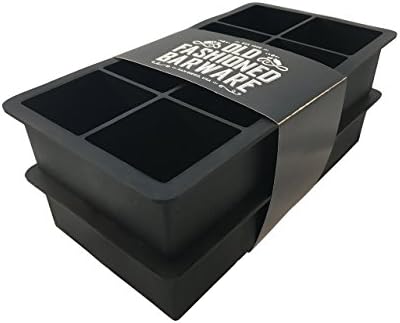 Old Fashion Barware 2 Count Ice Cube Tray Cubes Perfect Ice Cube for the Whiskey Drinker, Large, 2" H