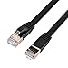 FOSA CAT 7 Ethernet Cable, Retractable CAT7 RJ45 600MHz Patch LAN Network Cable Flat Ethernet Cord