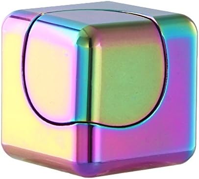 FINGER SPINNER Creative Cube Fidget Hands Spinner Finger Spin Relieves Toy High Speed Focus Toy Relieves Anxiety Stress and Boredom for Kids &amp; Adults