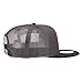 Mesh Premium Snapback Flat Bill Cap - Black Charcoal OSFM