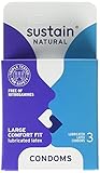 Sustain Non-Toxic Fair Trade Lubricated Latex Condom Variety Pack, 9 Count