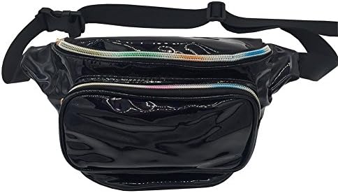 Women Hologram Laser Waist Bag Fashion Shiny Neon Fanny Pack Bum Bag Travel Purse
