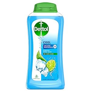 Dettol Body Wash and Shower Gel for Women and Men, Cool – 250ml | Soap-Free Bodywash | 12h Odour Protection