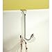 iDesign Orbinni Over the Door Metal Twin Hooks Organizer for Hanging Coats, Hats, Robes, Towels, 3