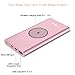 BONAI Wireless Portable Charger, 12000mAh Power Bank Battery Pack, USB and Type C Input/Output Aluminum Slim Wireless Charger Compatible iPhone Xs Max 8 7 6+ Plus,Samsung Galaxy S9 Note 8 Rose Gold