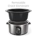 hOmeLabs 6 Quart Programmable Slow Cooker - Stainless Steel Exterior, Removable Non-Stick Crock and 10-Hour Timer with Auto Shut-Off
