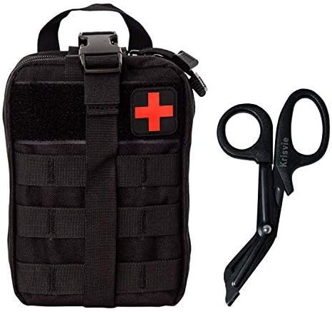 Krisvie Tactical EMT Pouch 1000D Nylon Detachable Molle First Aid Bag for Outdoor