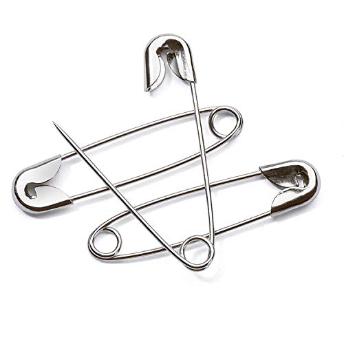 image for HOUSE DAY Safety Pins Bulk Pack of 1000, 1.1 Inch Long, Strong & Sharp