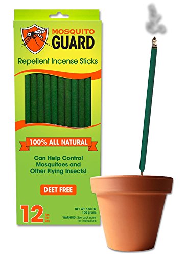 Mosquito Guard Incense Repellent Sticks – 100% All Natural Insect Repellent Incense Sticks - 12