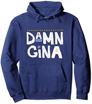 Unisex Damn Gina Hoodie Go Gina 90s Hoodie Do It For The Culture 2XL Navy