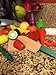 Wooden, magnetic fruit & vegetable play food set, with woven bag - 39 pieces