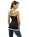 PattyBoutik Women Halter Racer Back Knit Top (Black Small)