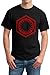 Star Wars The Force Awakens First Order Insignia Unisex T-shirt (Large, Black)