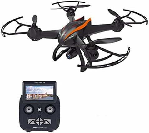 REALACC CX-35 Quadcopter Drone Wifi FPV 2.4G 4CH 6 Axis Altitude Hold Function Remote Control Drone with 720P HD 2MP Camera Drone (Black -Orange)