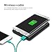 HSEOK Portable Wireless Charger 7000mAh Power Bank 2 in 1 Charging, External Battery Packs for Qi-Enabled Devices Samsung Galaxy S7/S6/S7 Edge/S6 Edge+/Note 5, LG G5, Nexus 6, Nokia Lumia 920, Black