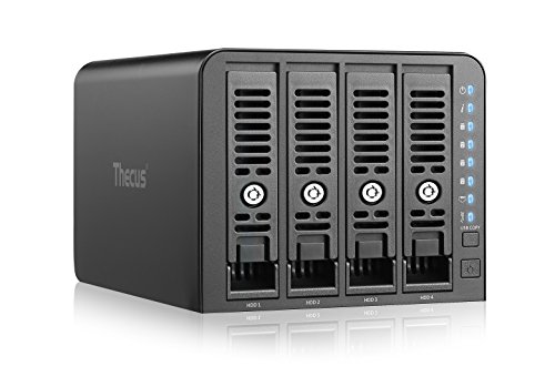 Thecus-N4350-4-Bay-NAS-with-Marvell-Armada-388-Dual-Core-18-GHz-1GB-RAM-2x-USB-30-Black