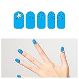 Tattify Paper Plane Nail Wraps - Airplane (Set of 22)