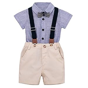 BigBig Style 2 stks Baby Jongens Kleding Set Vlinderdas Romper Jarretel Korte voor 0-24 M