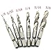 JKDRILL 6Pcs Drill Tap Combination Bit Set, 1/4