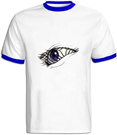 Bingjia eyes Tee For Mens M blue