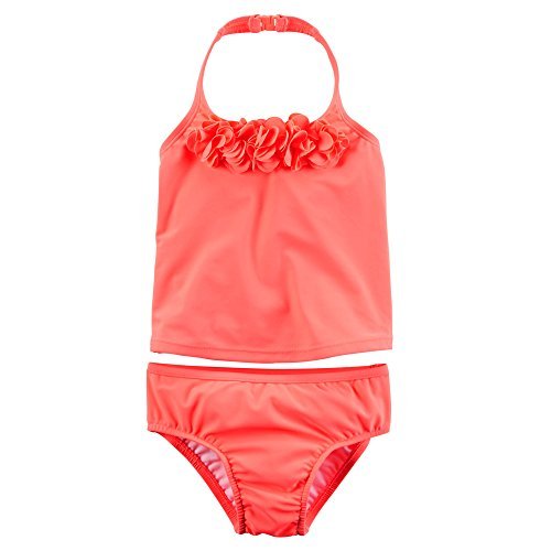 Carter's Baby Girl's Rosette Tankini Set 6-9M Coral