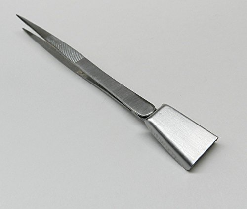 DIAMOND TWEEZER WITH SCOOP FOR STONES BEAD WORK GEMOLOGIST TWEEZERS SHOVEL END (E 1) NOVELTOOLS