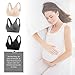 Sunzel Women's Cotton Spandex Seamless Sleep Bra for Nursing and Maternity [2019 Upgraded Version] (XXL, 3 Pack (Beige, Gray, Black))