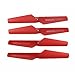 Coolplay® Syma Parts X5 X5C X5C-1 Propellers & Protector Guards & Landing Skids Included Mounting Screws for RC Mini Quadcopter Toy- Black and Red