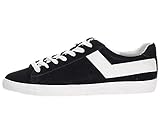PONY Topstar Suede - Black / White, 10 D US