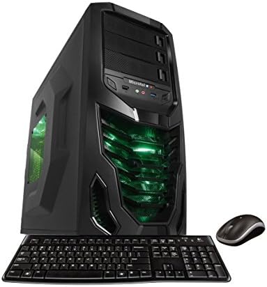 Microtel Computer AM8025 Liquid Cooling Gaming PC with Intel i7 7700k 4.2Ghz, 32GB DDR4, 3TB 7200RPM, 480GB SSD, Blu Ray Drive, Nvidia Geforce 1060 GTX 6GB GDDR5, 800W PS, WiFi