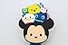 FINEX FinexSet of 2 Disney Tsum Tsum Mickey Mouse and Friends Toothbrush Holders with Suction Cup for Wall in Bathroom at Home (with Winnie The Pooh Donald Duck Stitch Marie Stitch)
