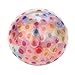 Sacow Stress Reliever Ball, Spongy Rainbow Ball Toys Squeezable Stress Toy Stress Relief Ball for Fun (Pink)