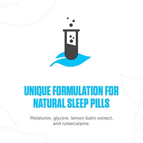 Legion Lunar Natural Sleep Aid Supplement - Herbal Sleeping Aids for Insomnia Relief & to Fall Asleep Fast. with Melatonin, L-Glycine, Lemon Balm Extract & Rutaecarpine. Safe & Healthy. 30 Svgs.