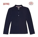 French Toast Long Sleeve Stretch Pique Polo Girls