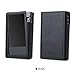 for Astell&Kern A&Norma SR15, Hand Crafted Miter PU Leather Case Cover [Patented Stand Case] A & Norma SR 15 Case (Light Black)