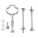 Stands, Sam Young 3-Tier Sunflower Metal Fruits Cakes stand holder stand replacement Accessories Sliver Color (Stand)