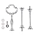 Stands, Sam Young 3-Tier Sunflower Metal Fruits Cakes stand holder stand replacement Accessories Sliver Color (Stand)