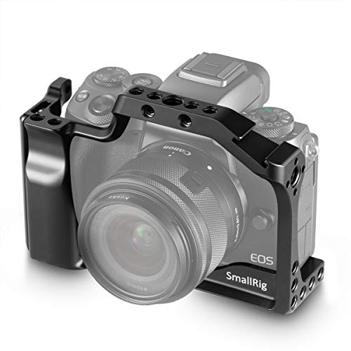 SMALLRIG Cage for Canon EOS M50 and M5 with Integrated Grip and Quick Release NATO Rail 2168