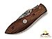 DKC Knives (30 5/18) DKC-38 Diplomat Damascus Folding Pocket Knife 7.5