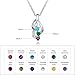 Love Jewelry Personalized 3 Heart Simulated Birthstone Mothers Pendant Necklace with 3 Names Family Pendants for Mother(NE101868)
