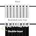 100% Blackout Curtains for Living Room Extra Wide Blackout Curtains for Patio Doors Double Layer Lined Drapes for Double Window Thermal Insulated Curtains/Draperis - White, 100