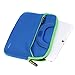 Evecase for Kids Tablet Sleeve Case, Slim Neoprene Briefcase w/ Handle & Accessory Pocket/ Ultra Portable Travel Carrying Pouch Cover - Blue
