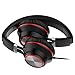 Red Ant R480 Headphones Noise Isolating Earphones Headsets with Microphone for Smartphones (Black)
