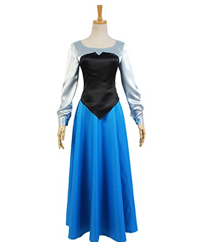 NoveltyBoy The Little Mermaid Ariel Cosplay Costume Princess Party Dress Ball Gown Outfit (Female:Medium)