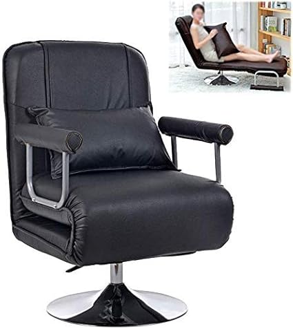 Mltyq Fauteuil Inclinable Chaise De Bureau Lit Canape Avec Cinq Reglages Et Bras Hauteur Ou Chute 8 Cm Pour Bureau Prendre Une Sieste Loisirs Noir Pu Amazon Fr Cuisine Maison