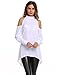 Soteer Womens Casual Cold Shoulder T-Shirt Flowy Swing Tops